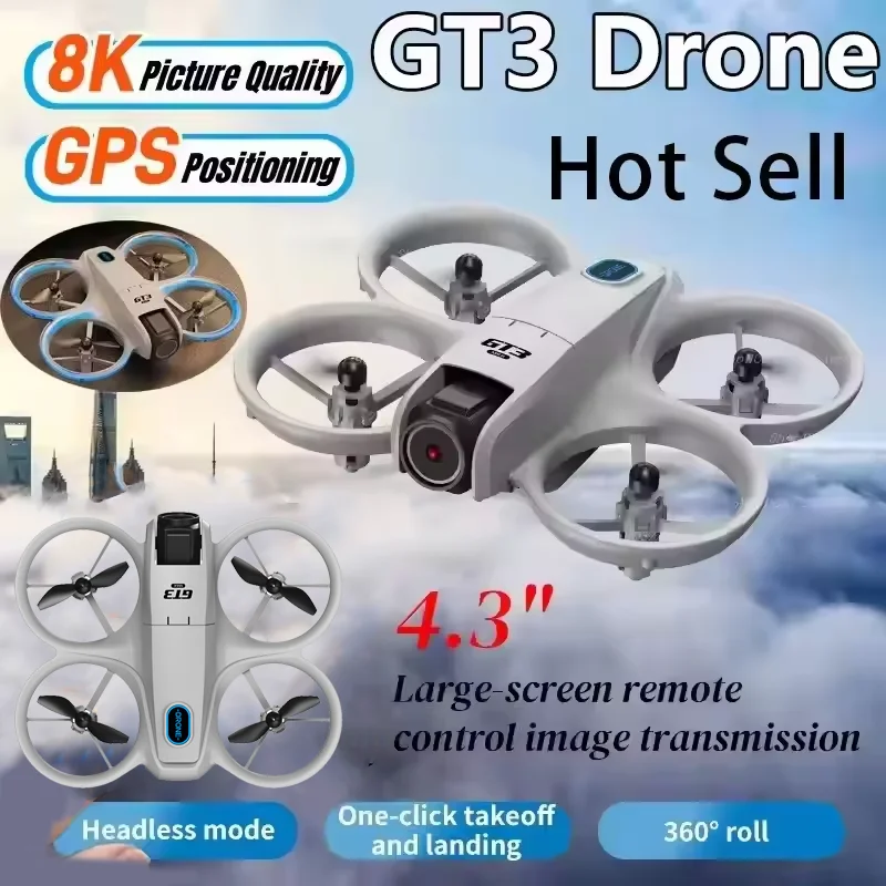 Drone Battery Charger - GT3 Drone 8K HD Dual Cameras