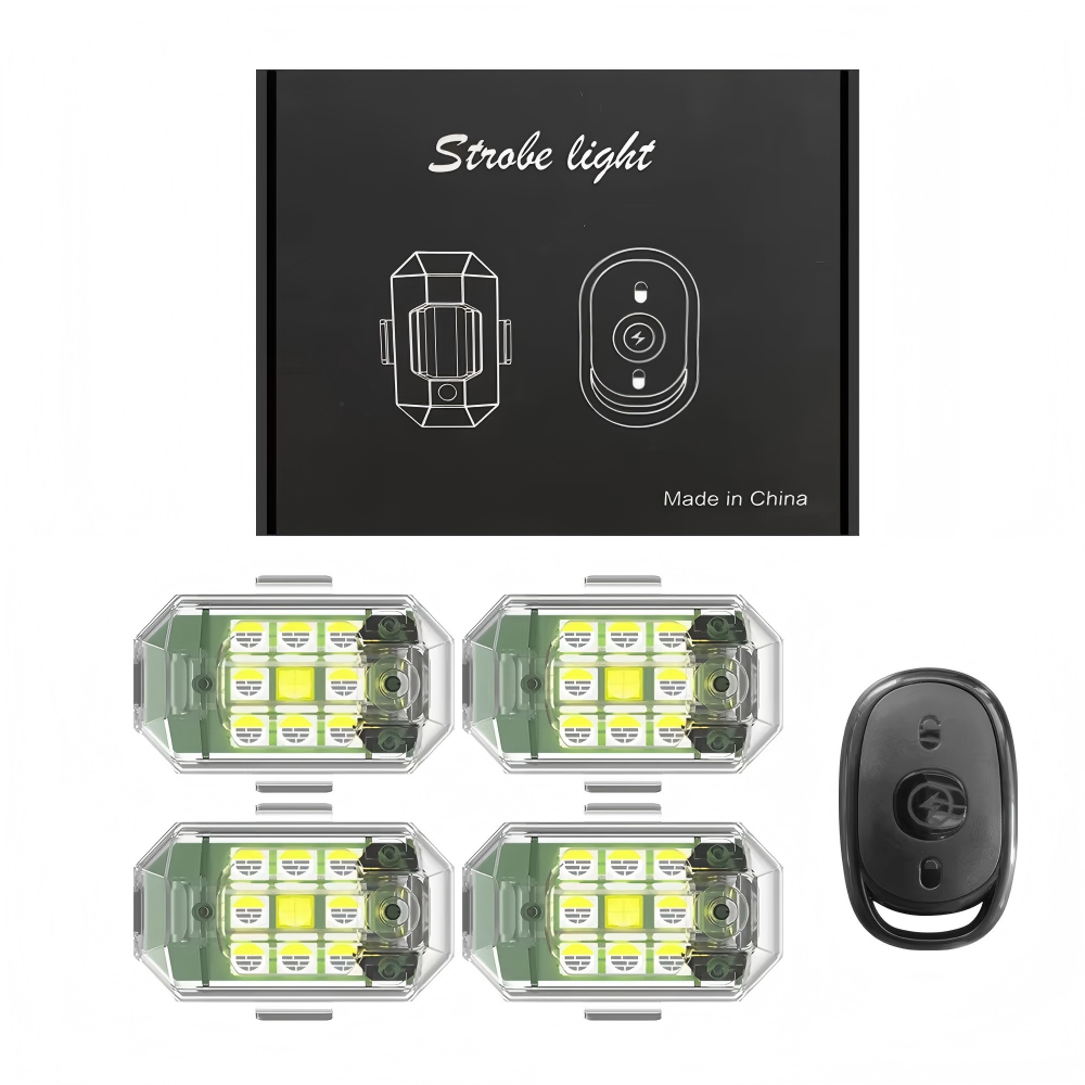 2PCS/4PCS Wireless LED Drone S - Drone Strobe Light ulasan dan harga