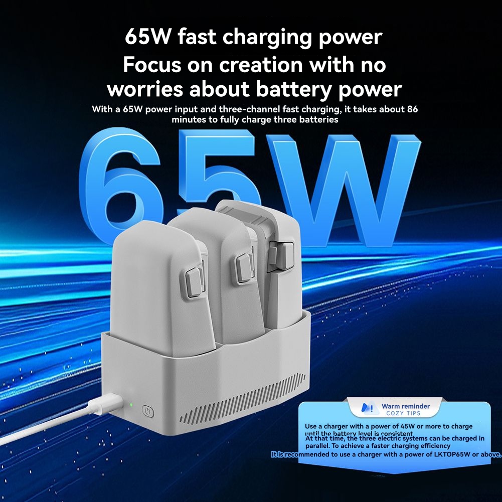DTC5 65W Battery Charge Manage - Drone Charging Hub ulasan dan harga