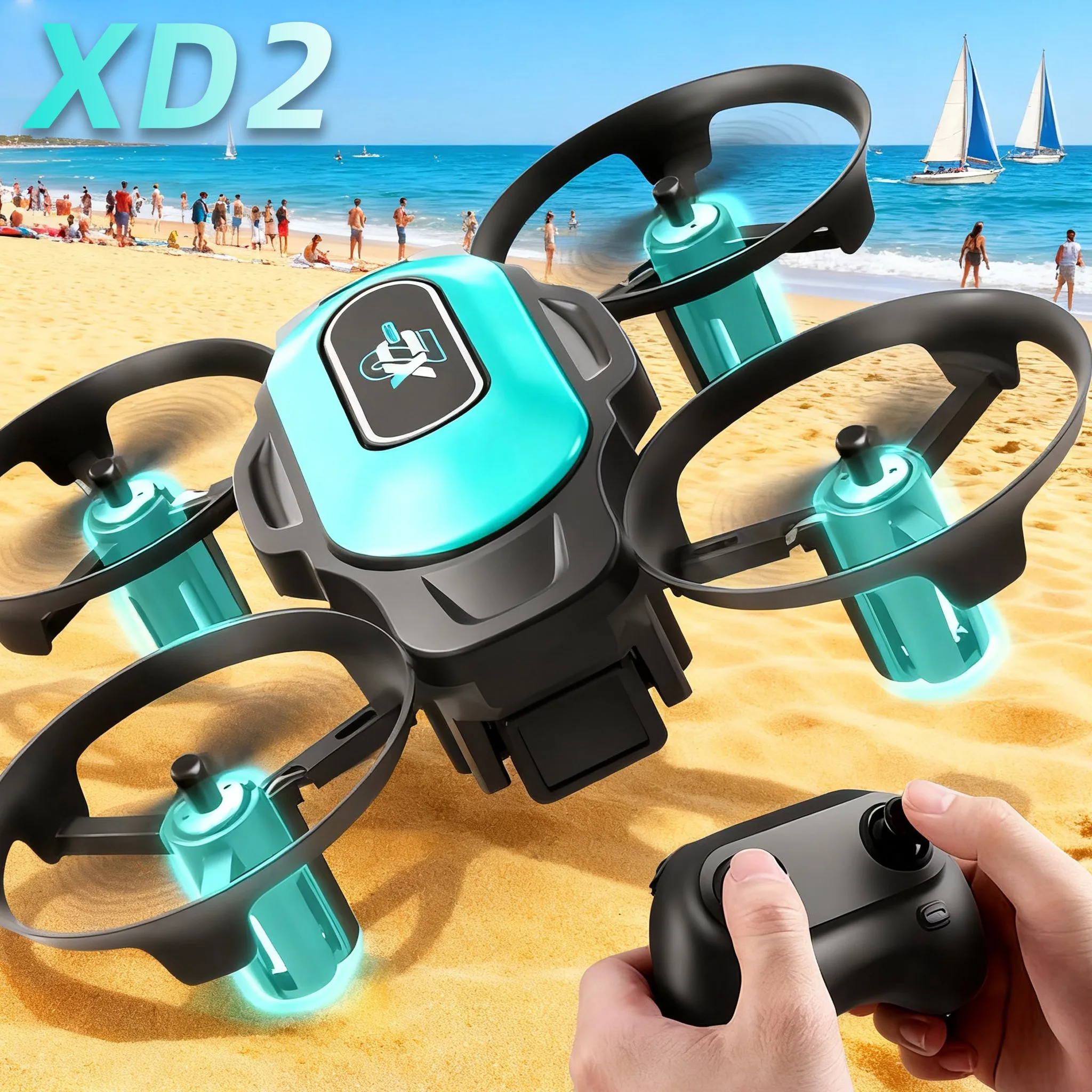 XD2 Mini Drone, 360° Stunt Fli - Drone Beacon Light ulasan dan harga