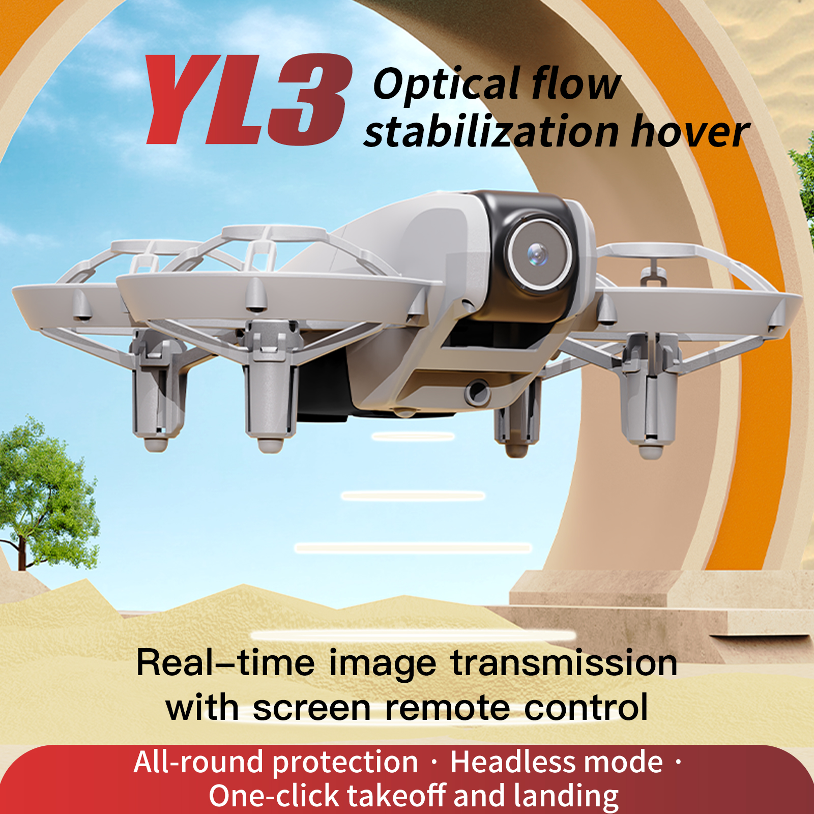 YL3 Remote-Controlled Drone wi - Drone Controller Screen ulasan dan harga