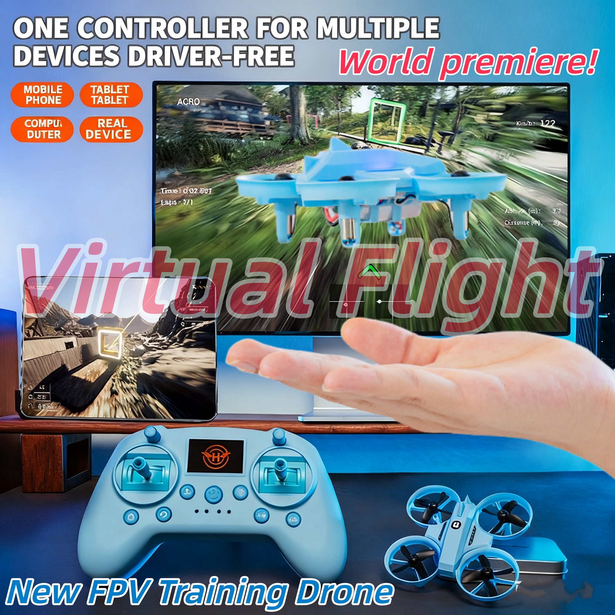 V4 Mini Drone Folding Storage  - Drone Tablet Mount ulasan dan harga