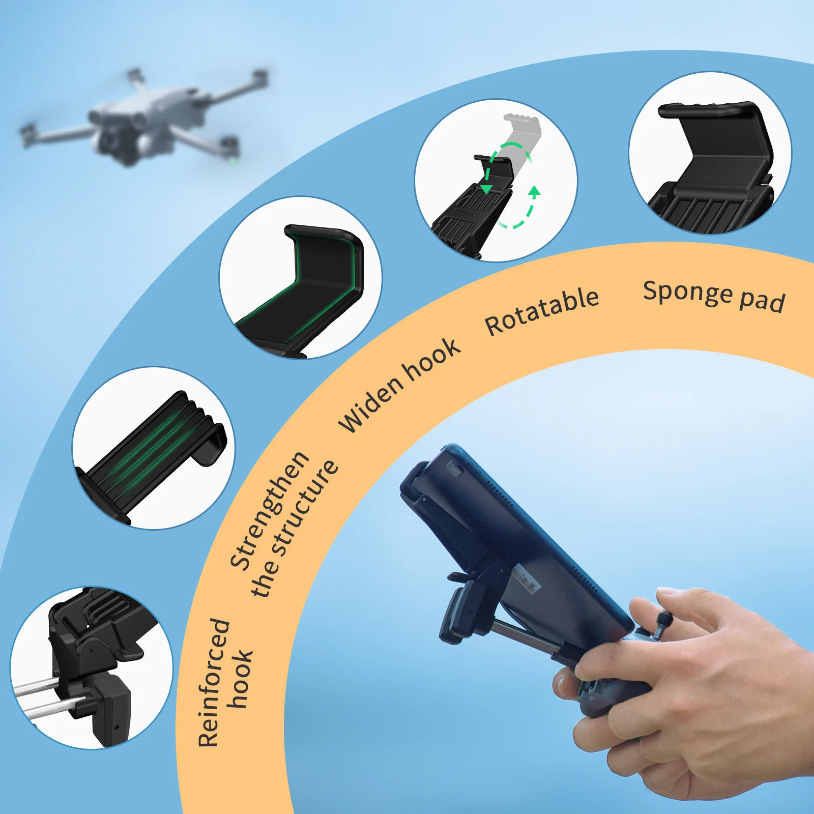 Tablet Extended Bracket Mount  - Drone Tablet Mount ulasan dan harga