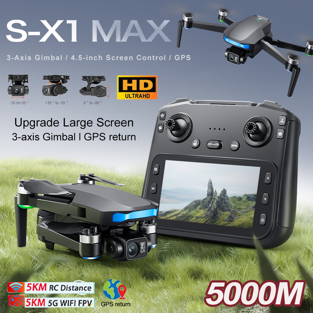 New S-X1 MAX Drone GPS 8K Prof - Drone Power Bank ulasan dan harga