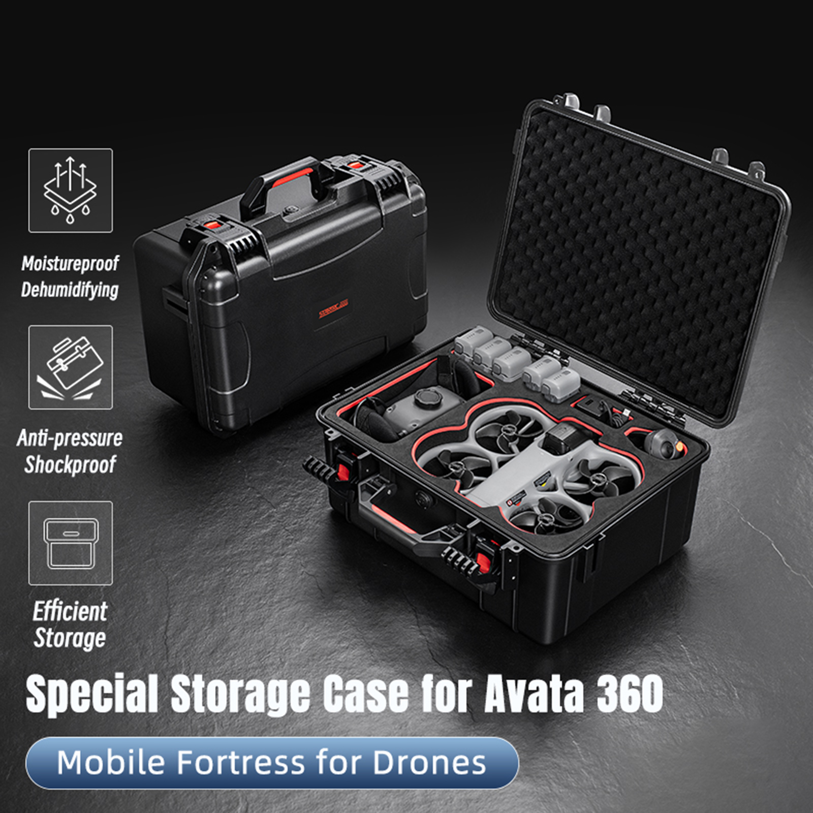 for Avata 360 Drone Accessorie - Drone Hard Shell Case ulasan dan harga